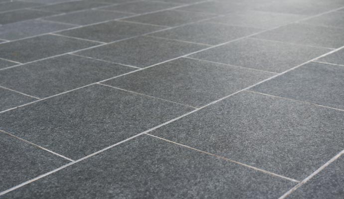 Clean granite floor