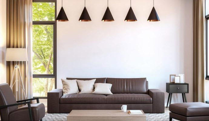 Clean leather sofa