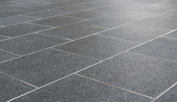 Close-up view of a clean granite floor