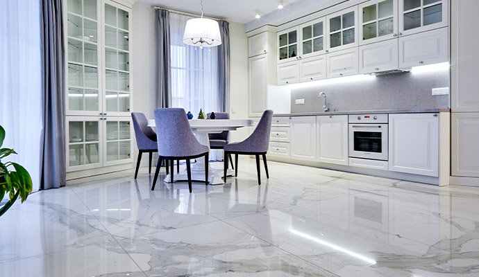 Marble floor
