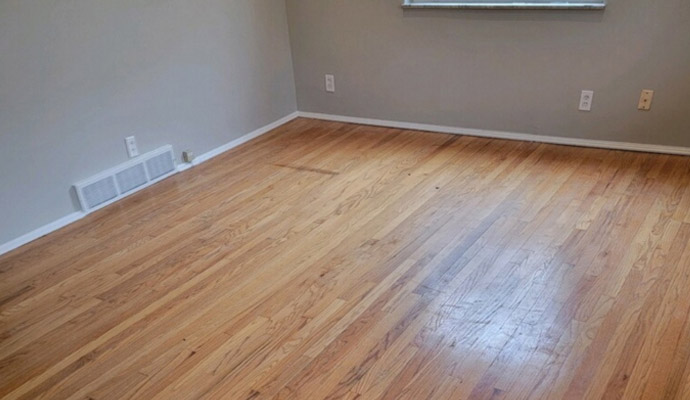 Uncleaned wood floor