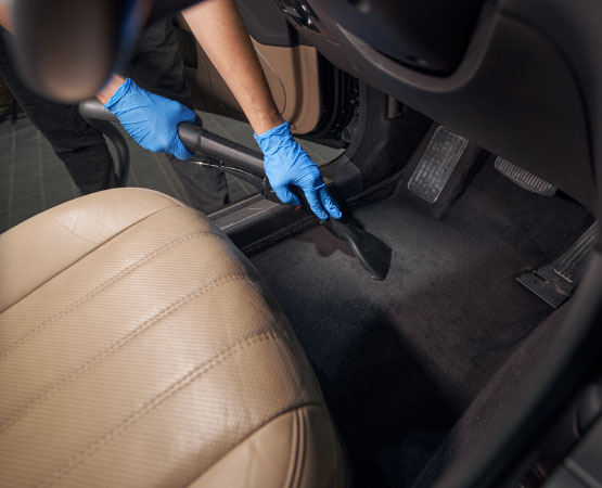 Carpet clean on the car