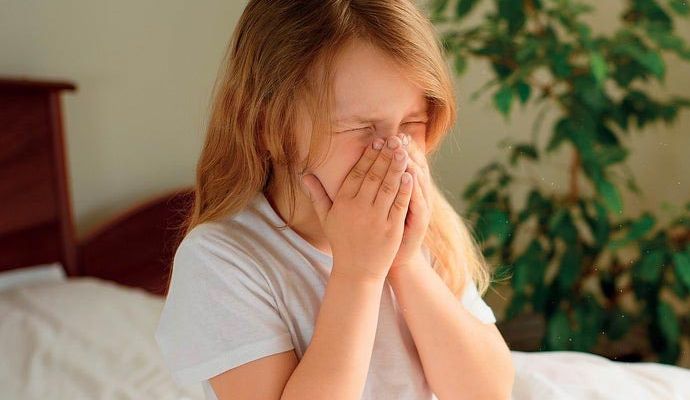 Child having allergy problem