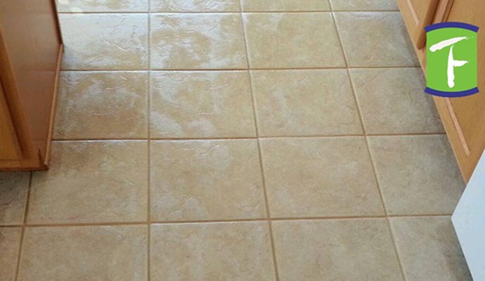 clean kitchen tile