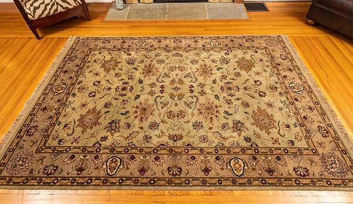 rug on floor