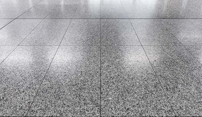 Close-up view of a granite floor