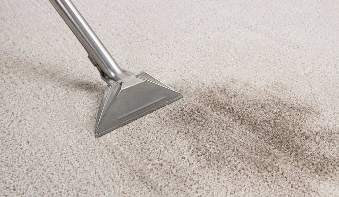 Dirty carpet cleaning service