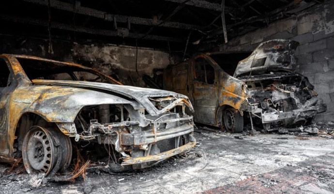 Garage Fire Cleanup & Restoration in Cincinnatin