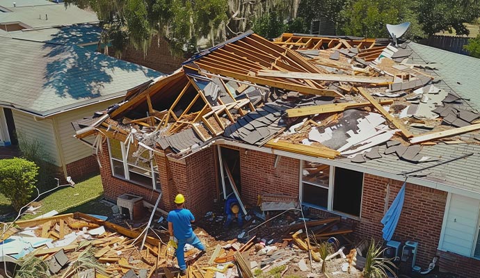 Residential house roof restoration service