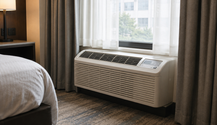HVAC and PTAC system in hotel