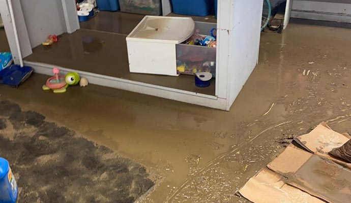 indoor flooding