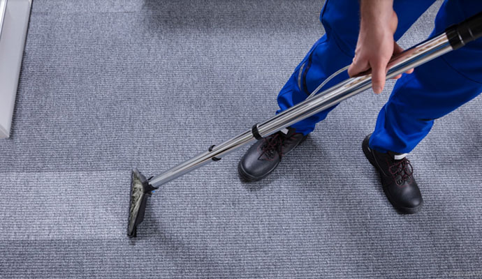 Knotted pile carpet cleaning