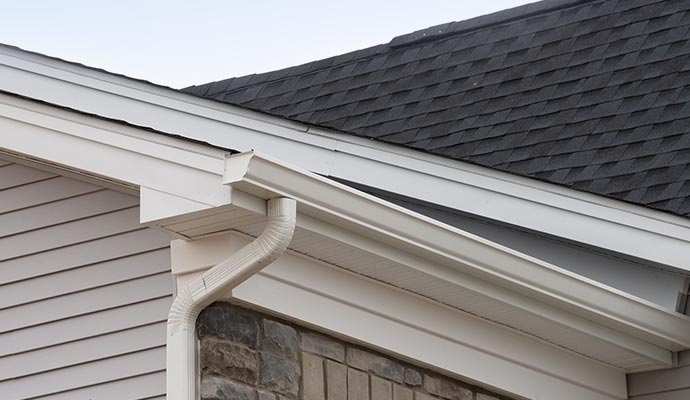 Clean and bright gutter