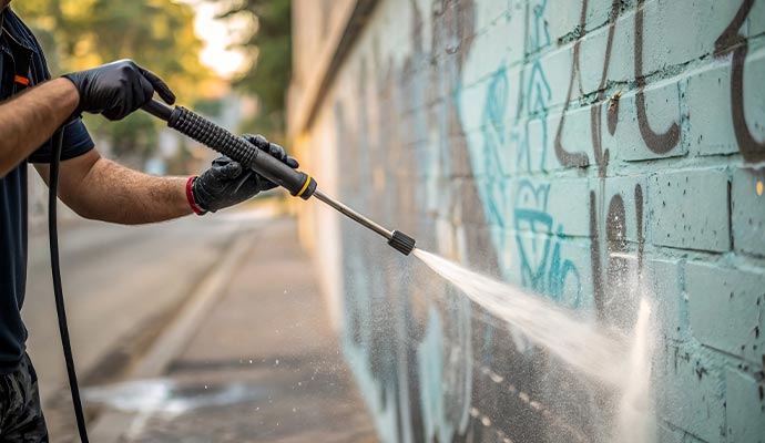 Graffiti removal service