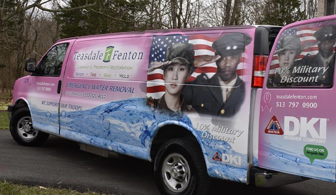 Teasdale Fenton service vehicle