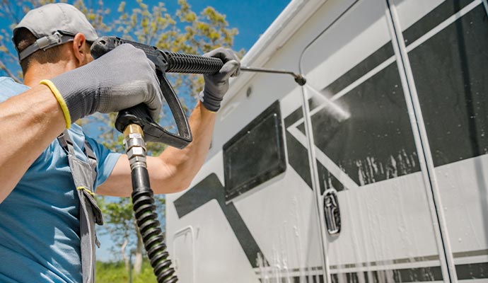 Vehicle exterior cleaning service