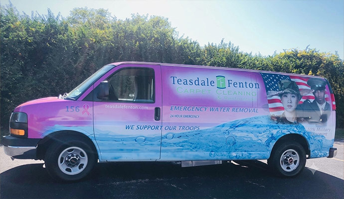 Teasdale Fenton service vehicle