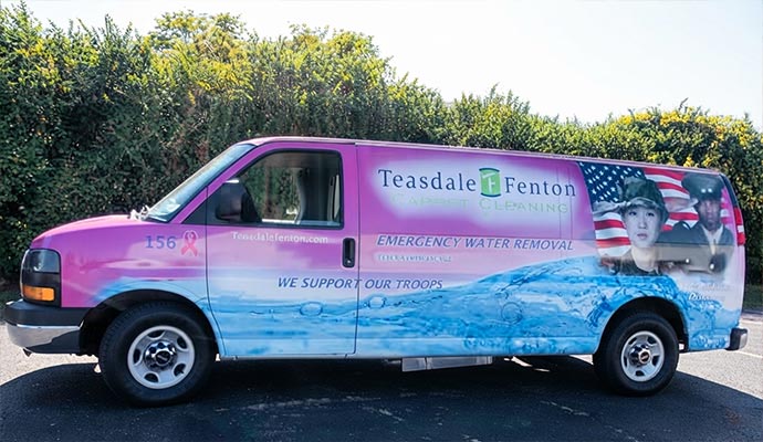 Teasdale Fenton Cleaning & Property Restoration service van