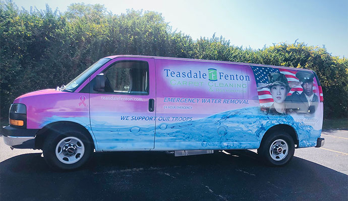Teasdale Fenton commercial cleaning service vehicle