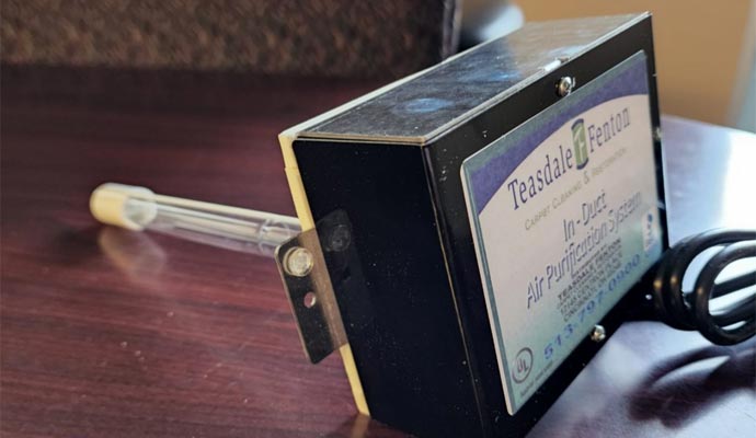 An in-duct air purification system from Teasdale Fenton.