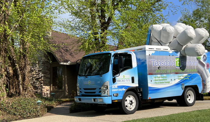 Teasdale Fenton service truck on site