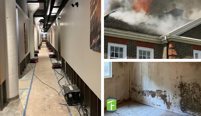 water, fire and mold damaged property