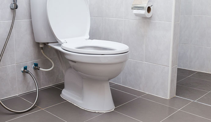 Clean toilet