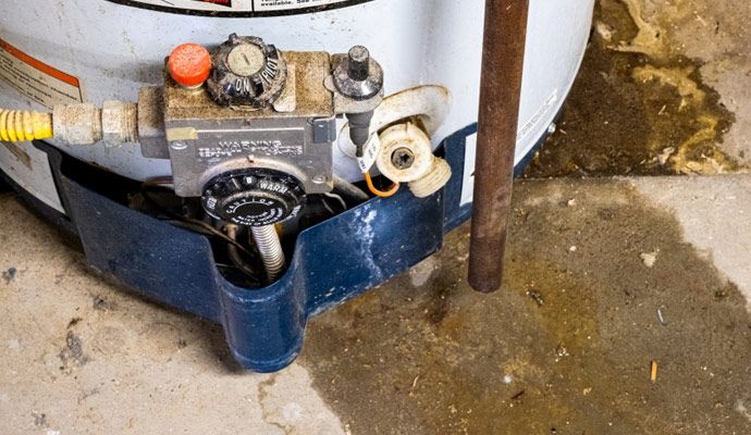 Water heater leaking water