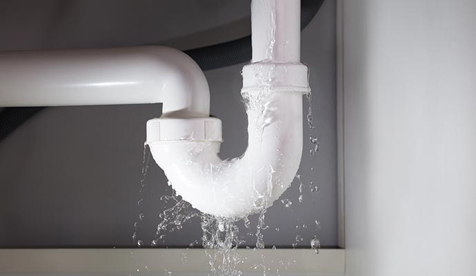 Water pipe leakage