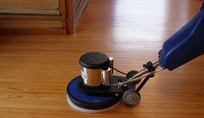 Wood floor cleaning service